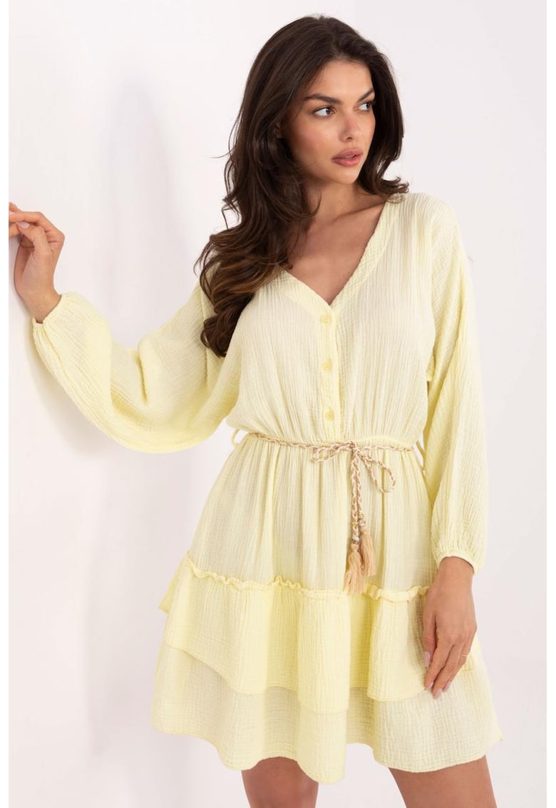 Rochie scurta cu maneci lungi