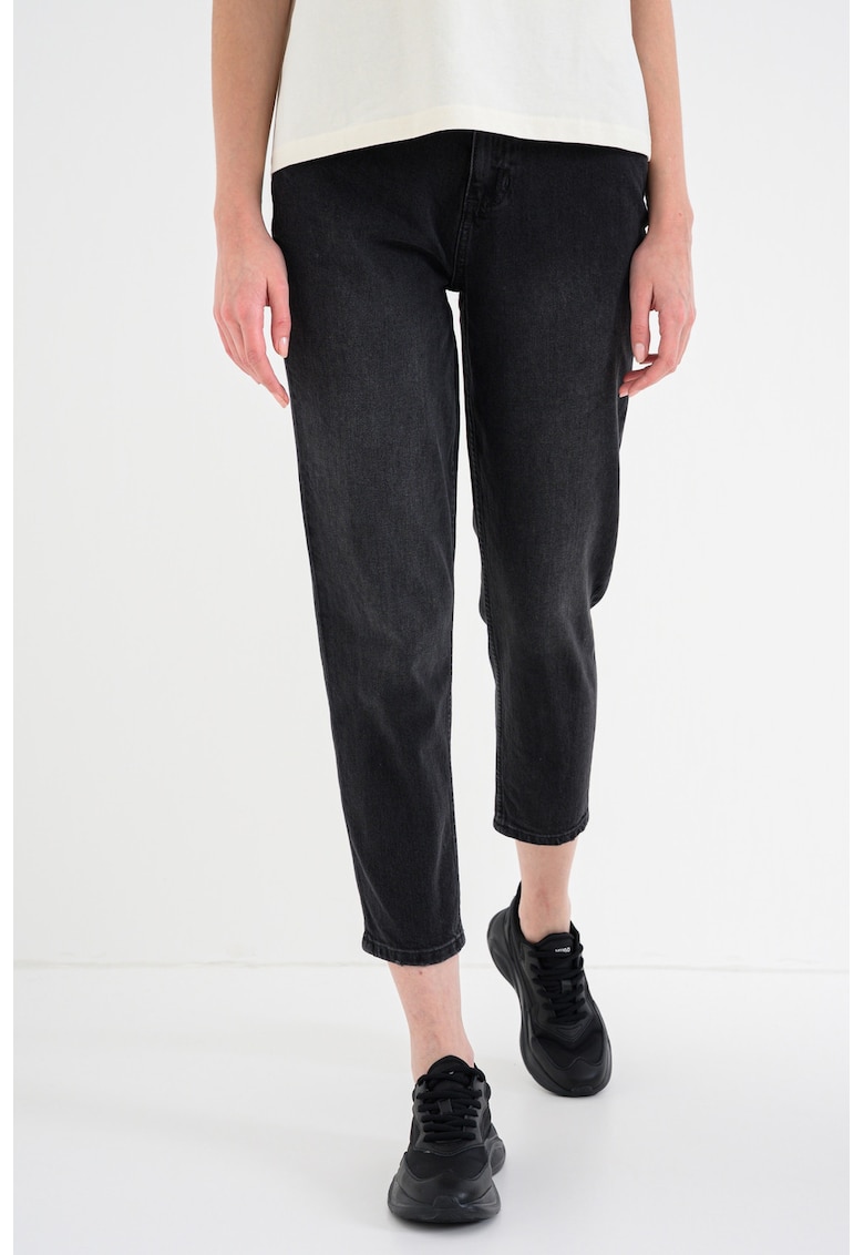 Blugi crop cu talie inalta Charlotte