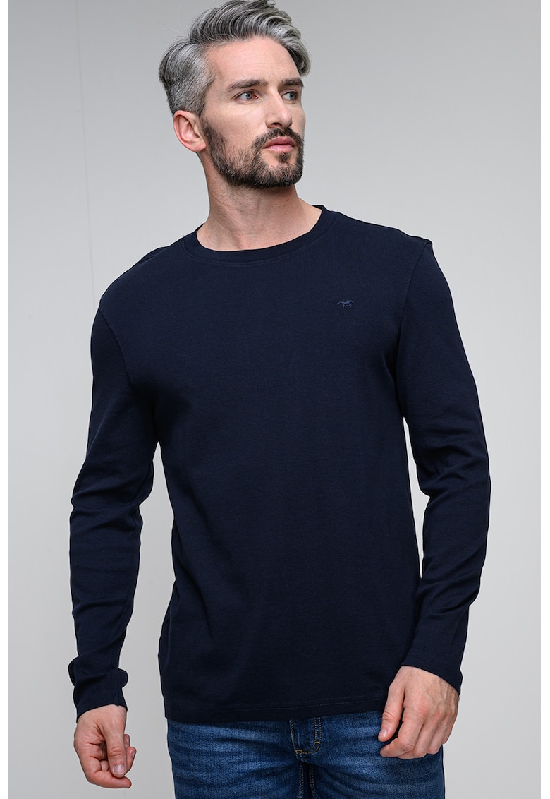 Bluza slim fit din bumbac Arlington - Bleumarin