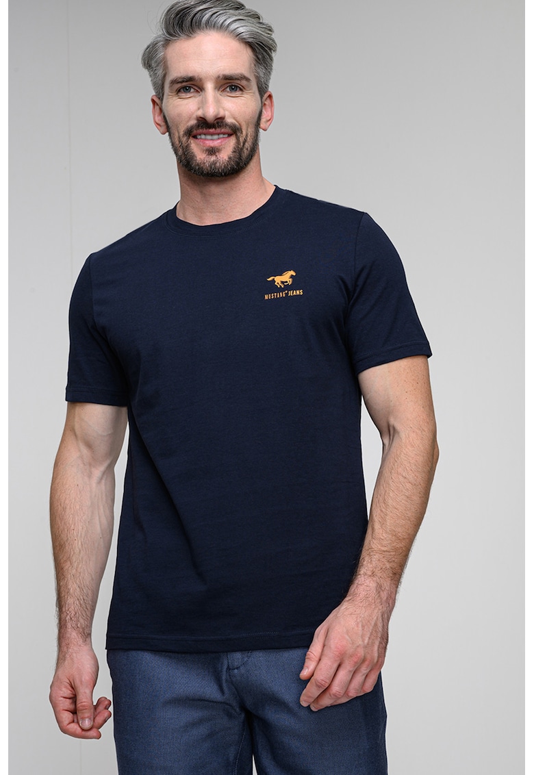Tricou regular fit cu imprimeu logo discret Austin Tricou regular fit cu imprimeu logo discret Austin