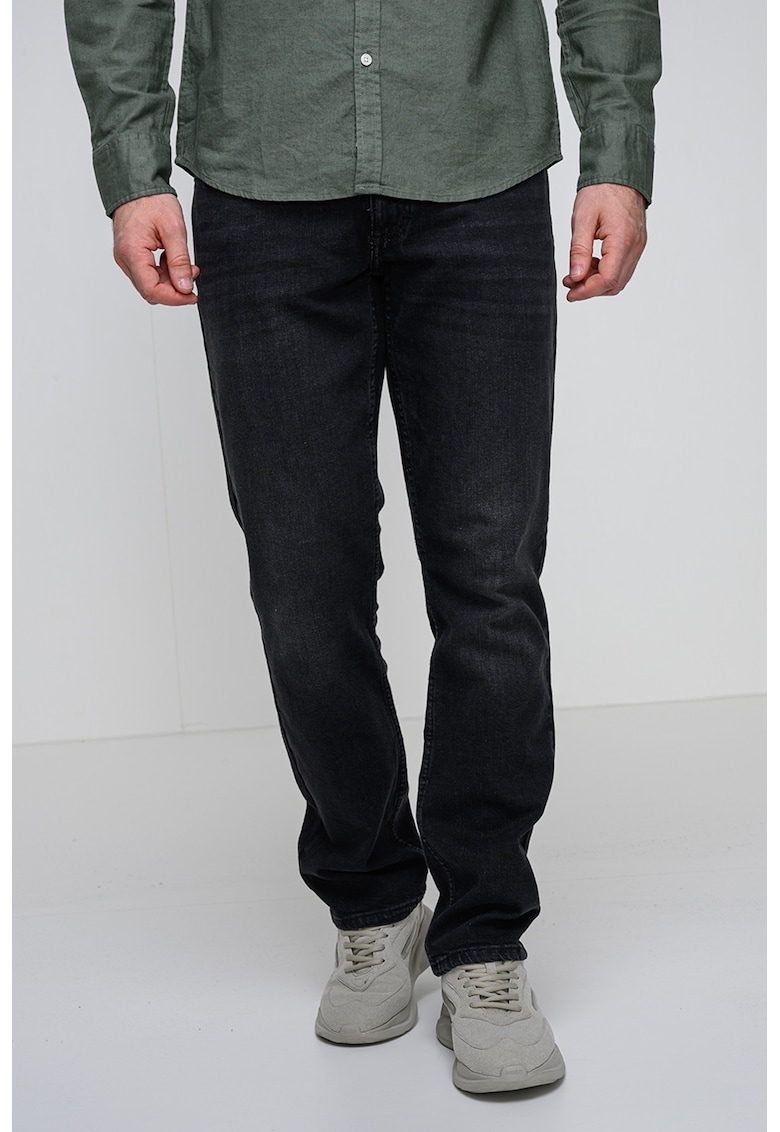 Blugi regular fit din bumbac cu model uni Washington