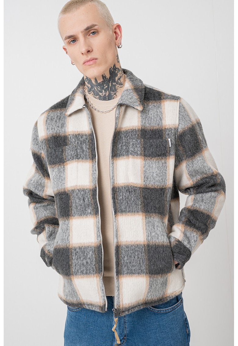 Jacheta-camasa cu model in carouri