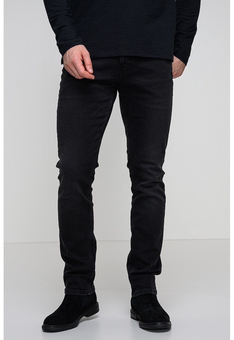 Blugi slim fit Vegas - Negru melange