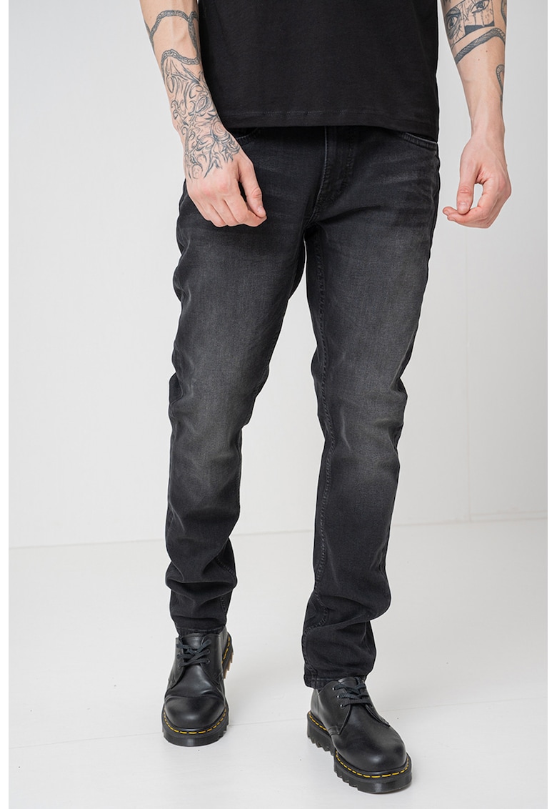 Blugi slim fit cu talie medie Oregon