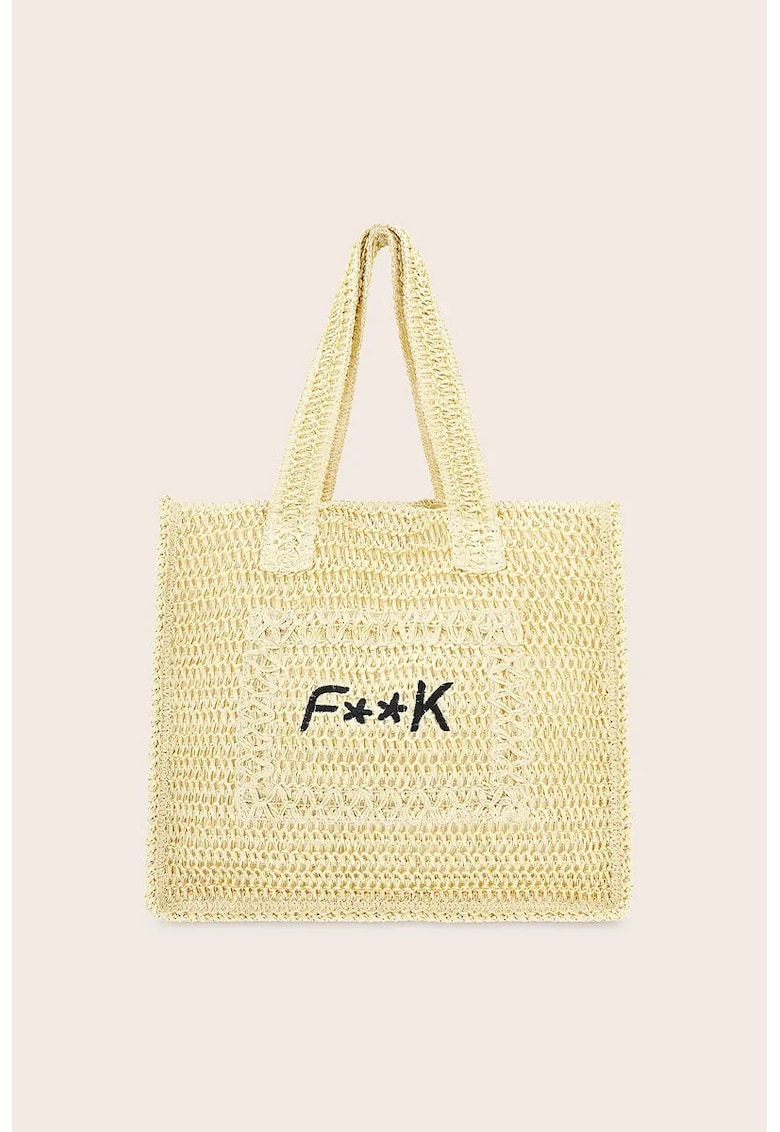 Geanta de plaja cu logo brodat