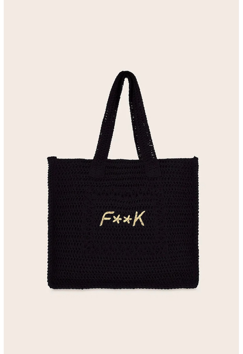 Geanta de plaja cu logo brodat