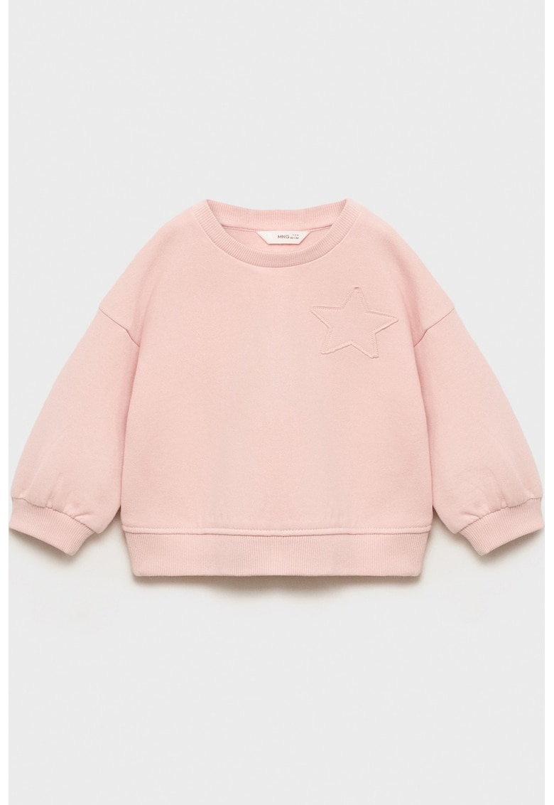 Bluza de trening din bumbac cu stea brodata