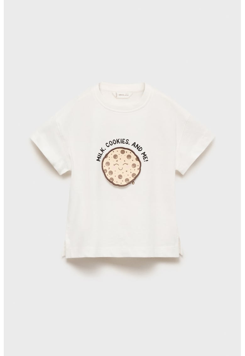 Tricou din bumbac cu broderie