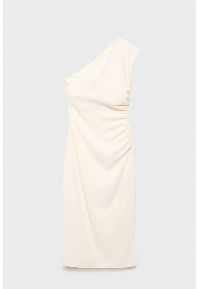 Rochie midi cu decolteu pe un umar