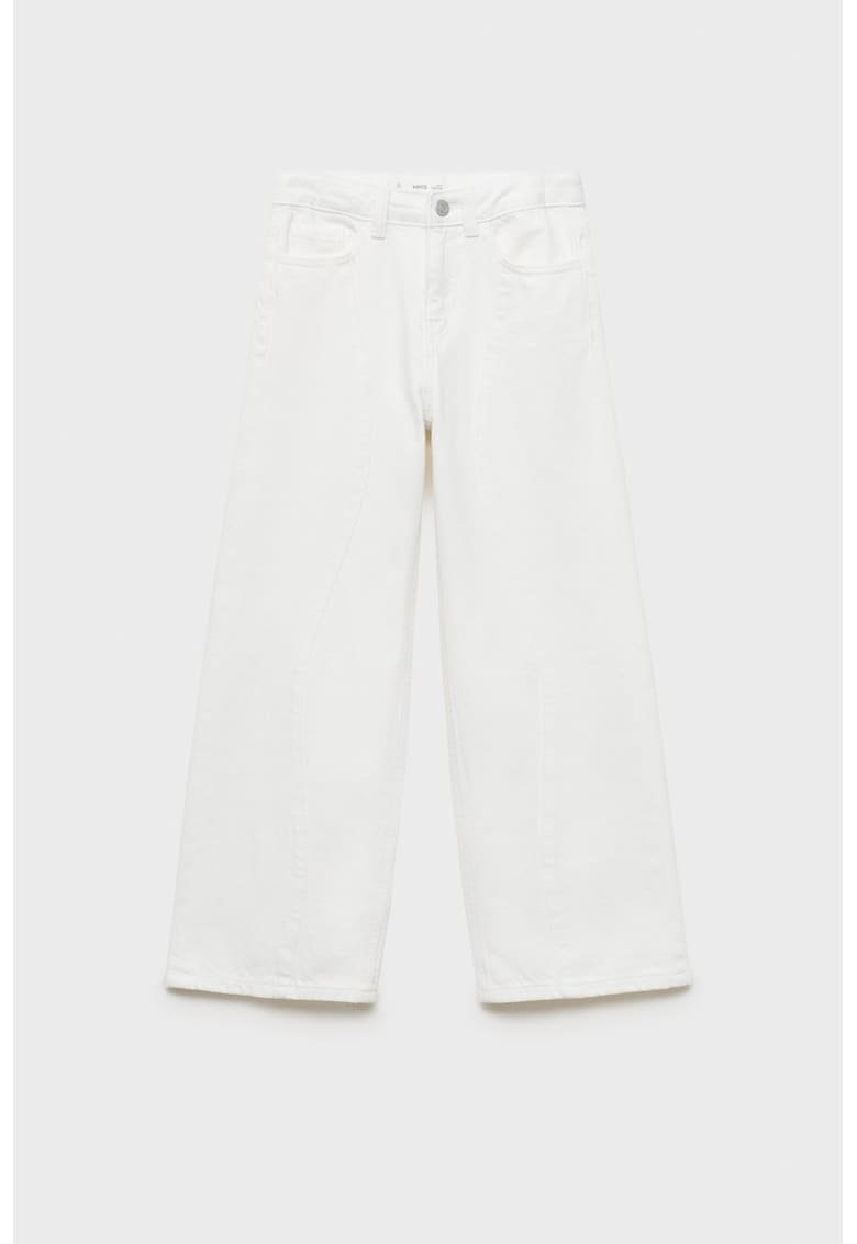 Blugi cu croiala ampla - Alb
