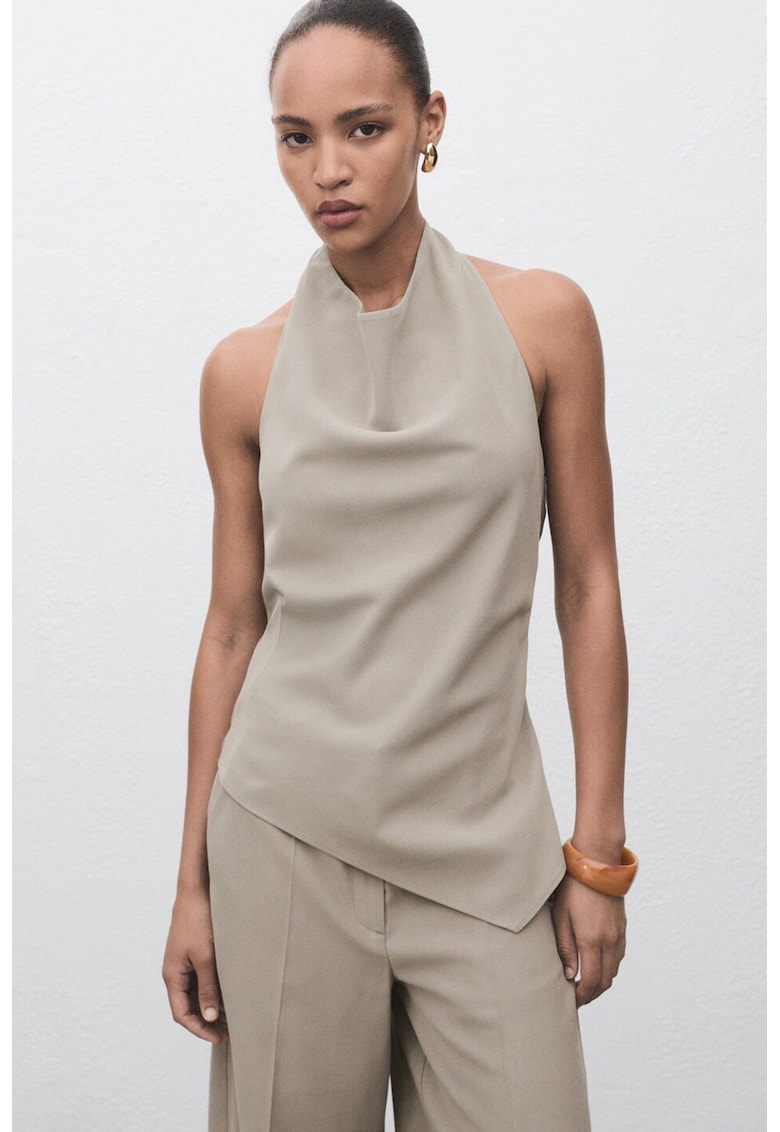 Top asimetric cu decolteu american