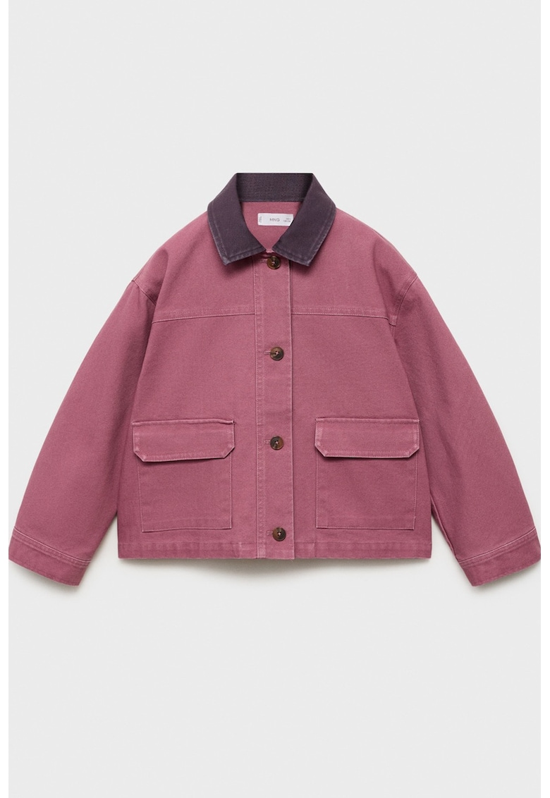 Jacheta din denim cu guler clasic