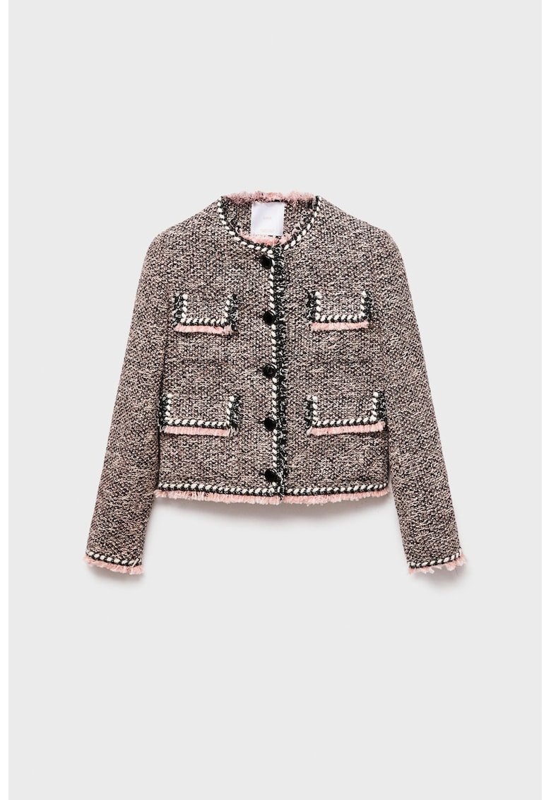 Jacheta crop cu nasturi