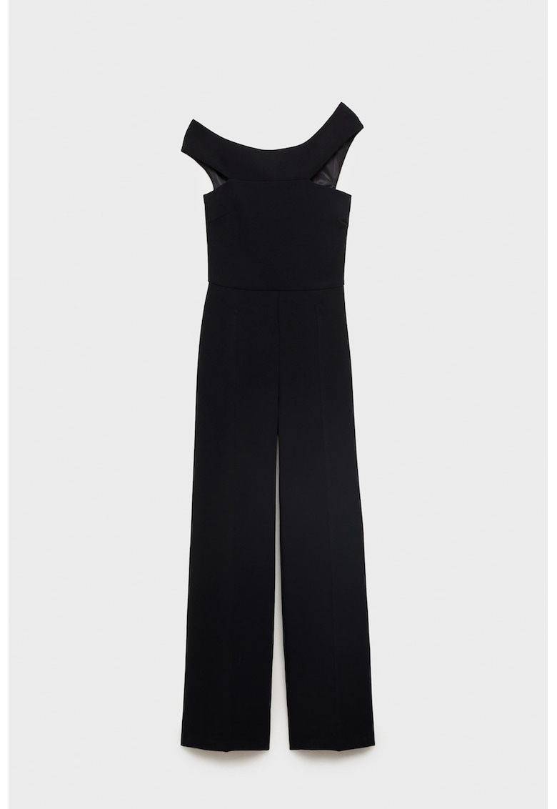 Salopeta cu decolteu rotund si model uni