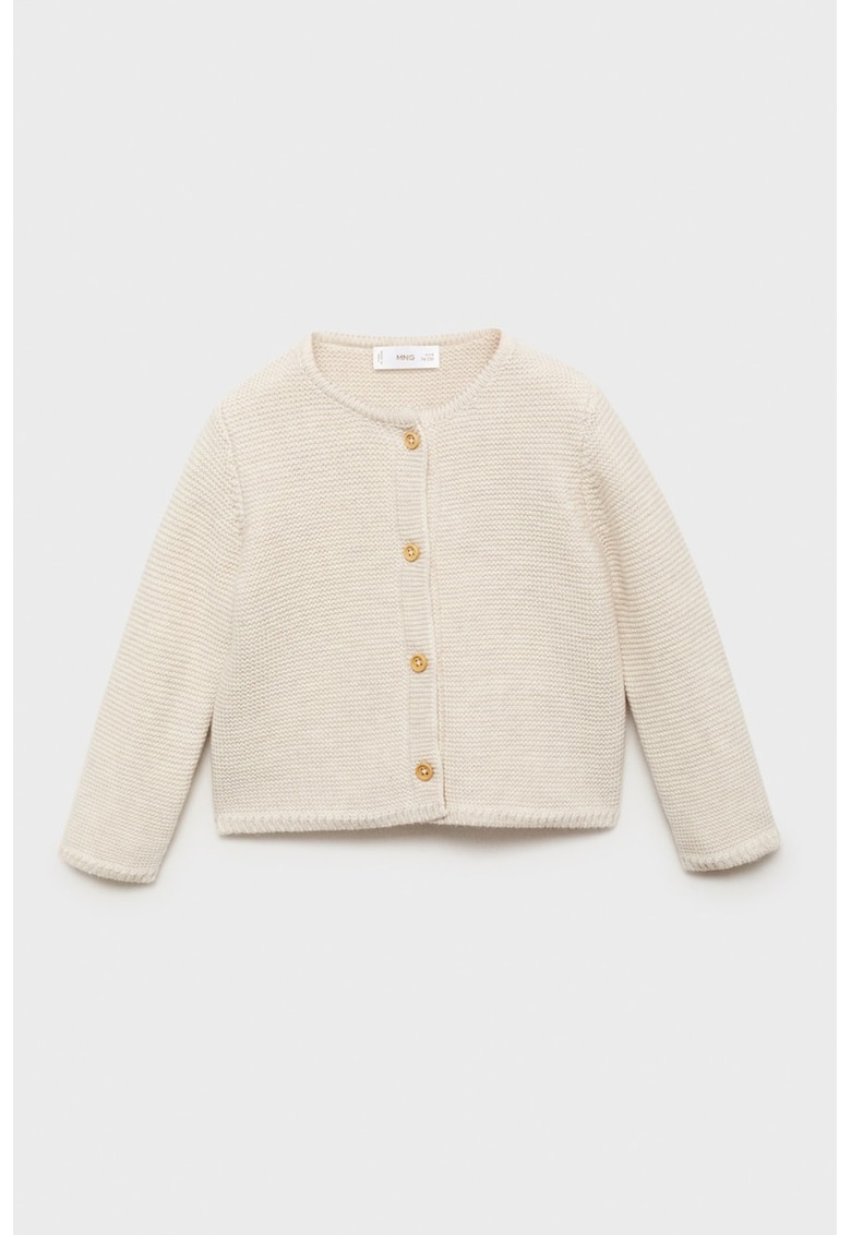 Cardigan din amestec de bumbac - Bej