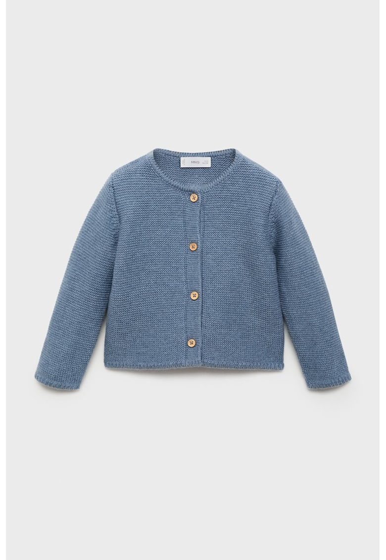 Cardigan din amestec de bumbac - Albastru pastel