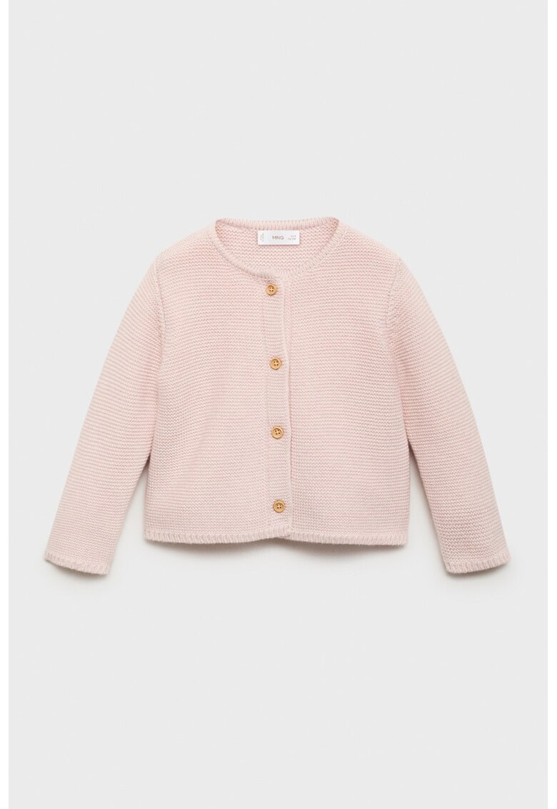 Cardigan din amestec de bumbac - Roz pal