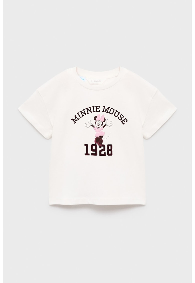 Tricou din bumbac cu imprimeu cu Minnie Mouse