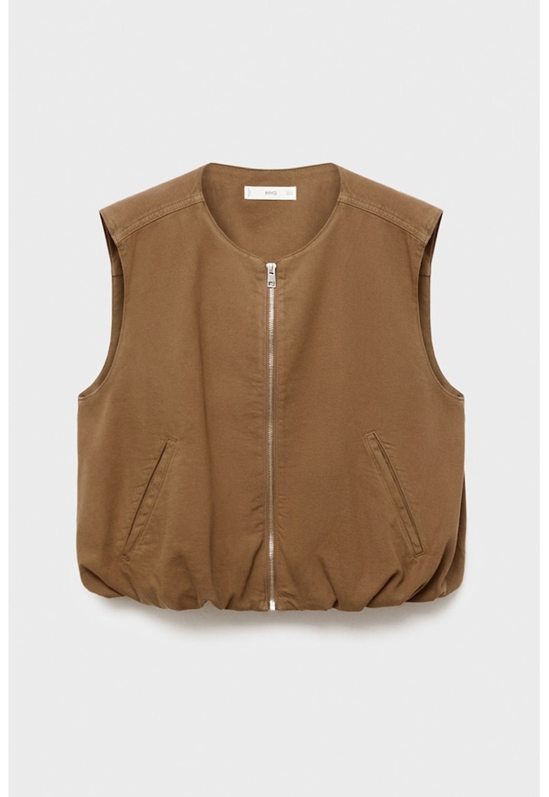 Vesta crop cu fermoar