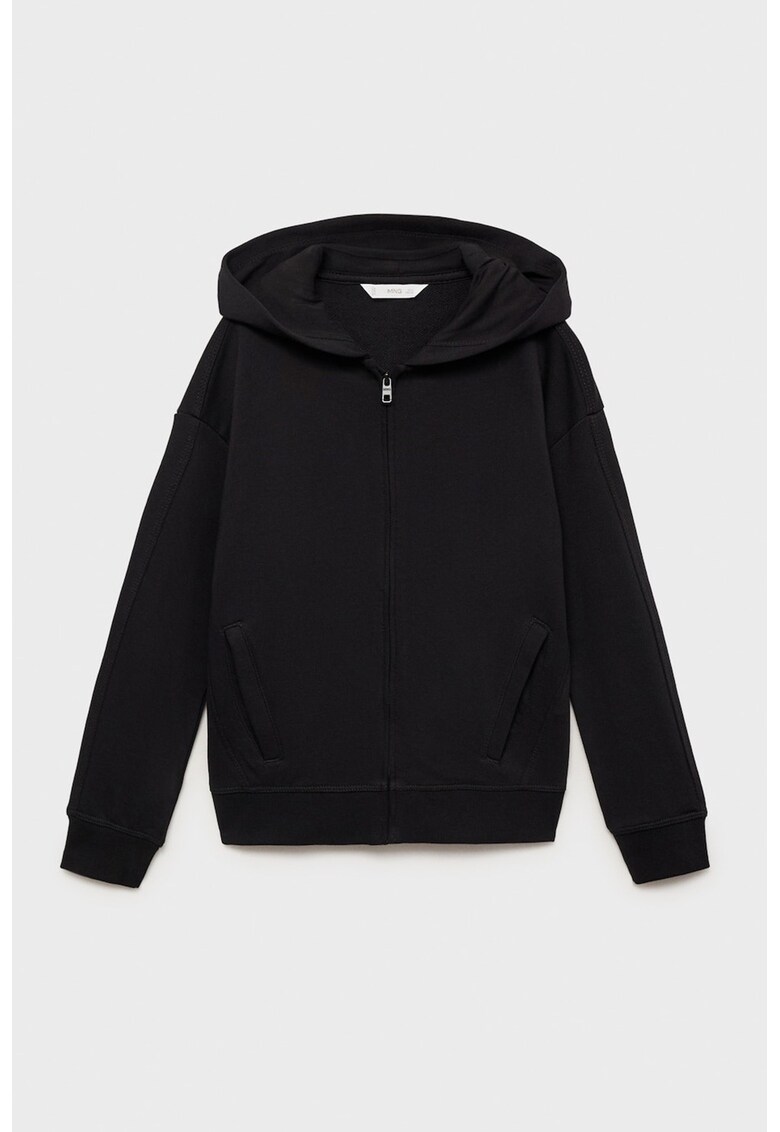 Hanorac din bumbac cu fermoar