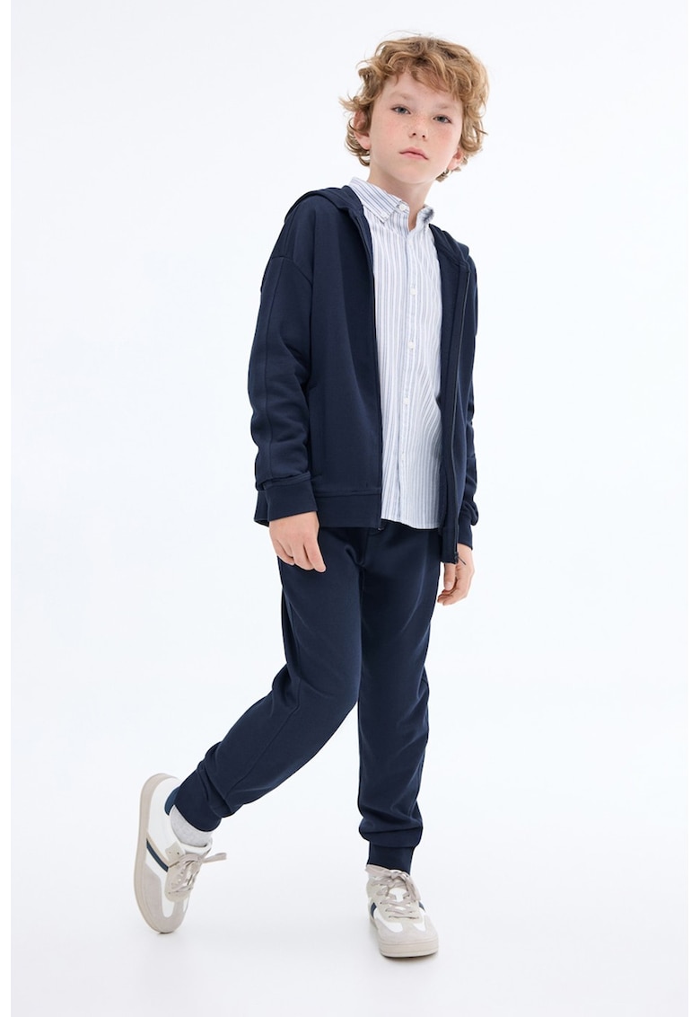 Hanorac din bumbac cu fermoar