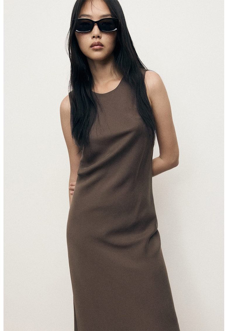 Rochie midi din amestec de modal