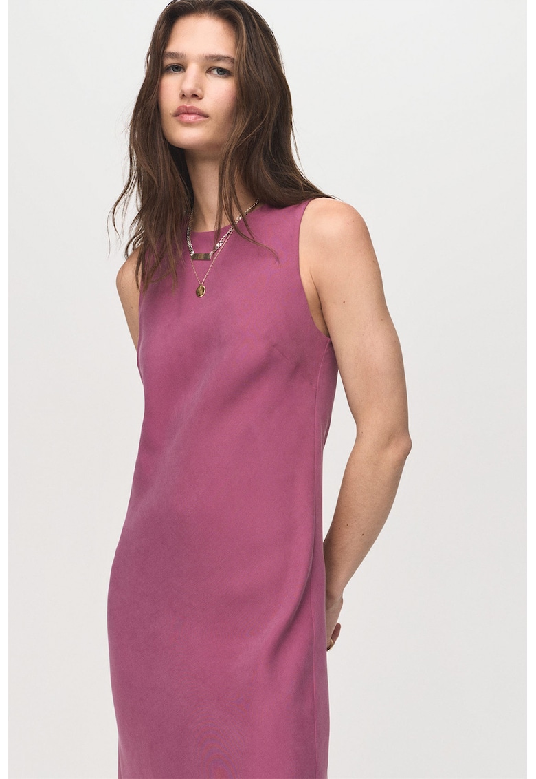 Rochie midi din amestec de modal