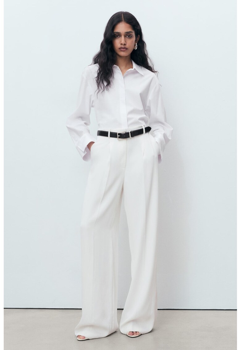 Camasa cu maneci lungi - Alb optic