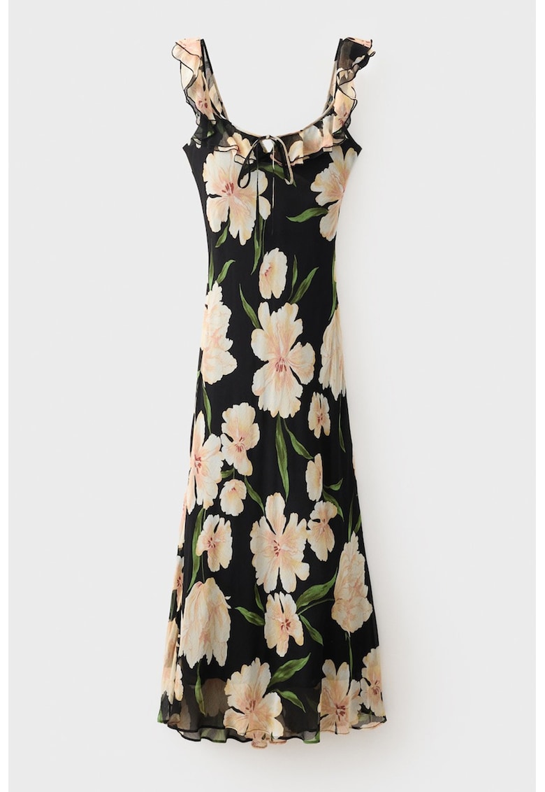 Rochie midi cu imprimeu floral