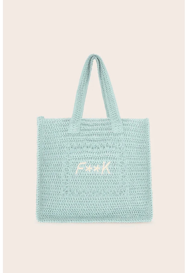 Geanta de plaja cu logo brodat