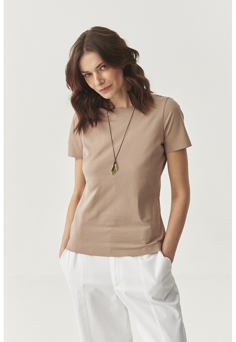 Tricou cu decolteu barcuta