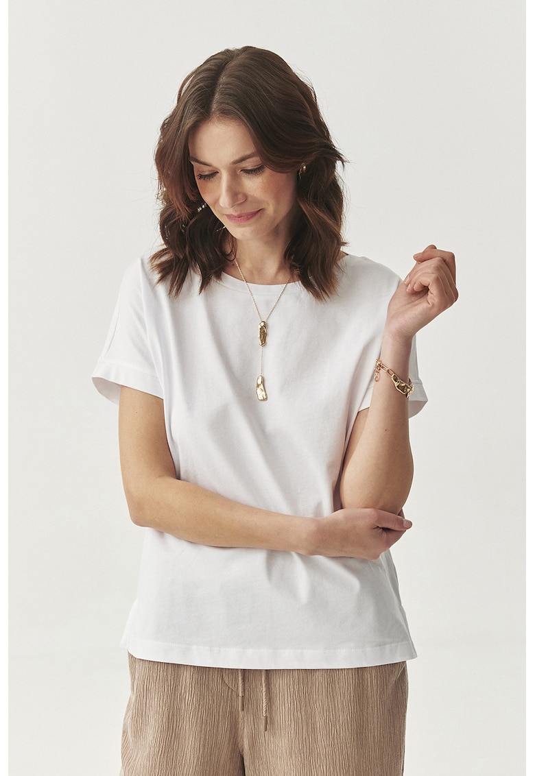 Tricou cu decolteu barcuta