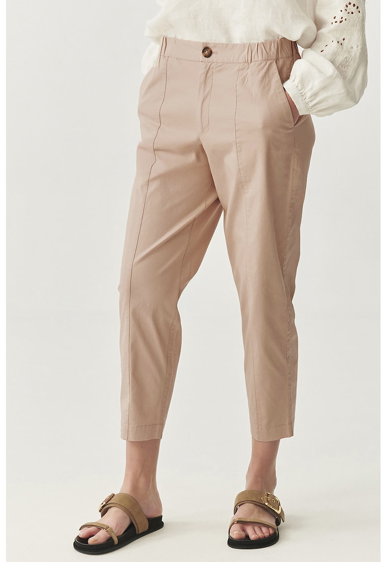 Pantaloni crop conici