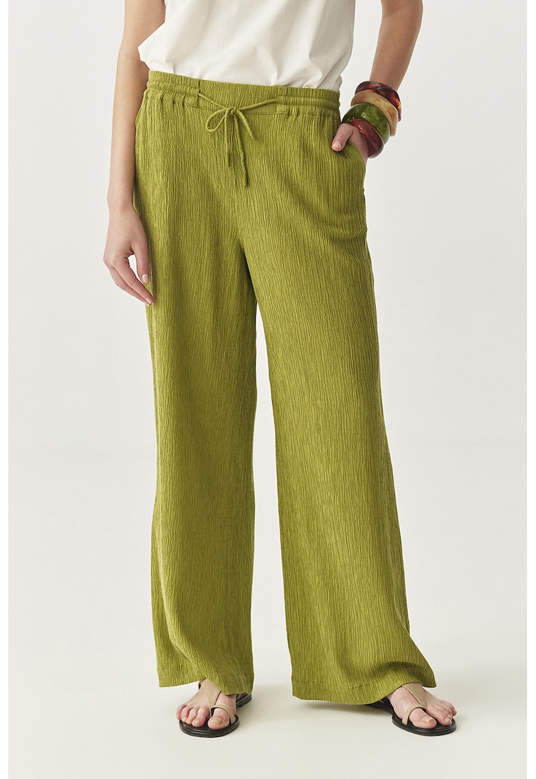 Pantaloni din amestec de lyocell cu snur Pantaloni din amestec de lyocell cu snur