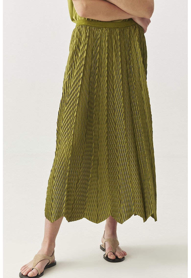 Fusta midi texturata