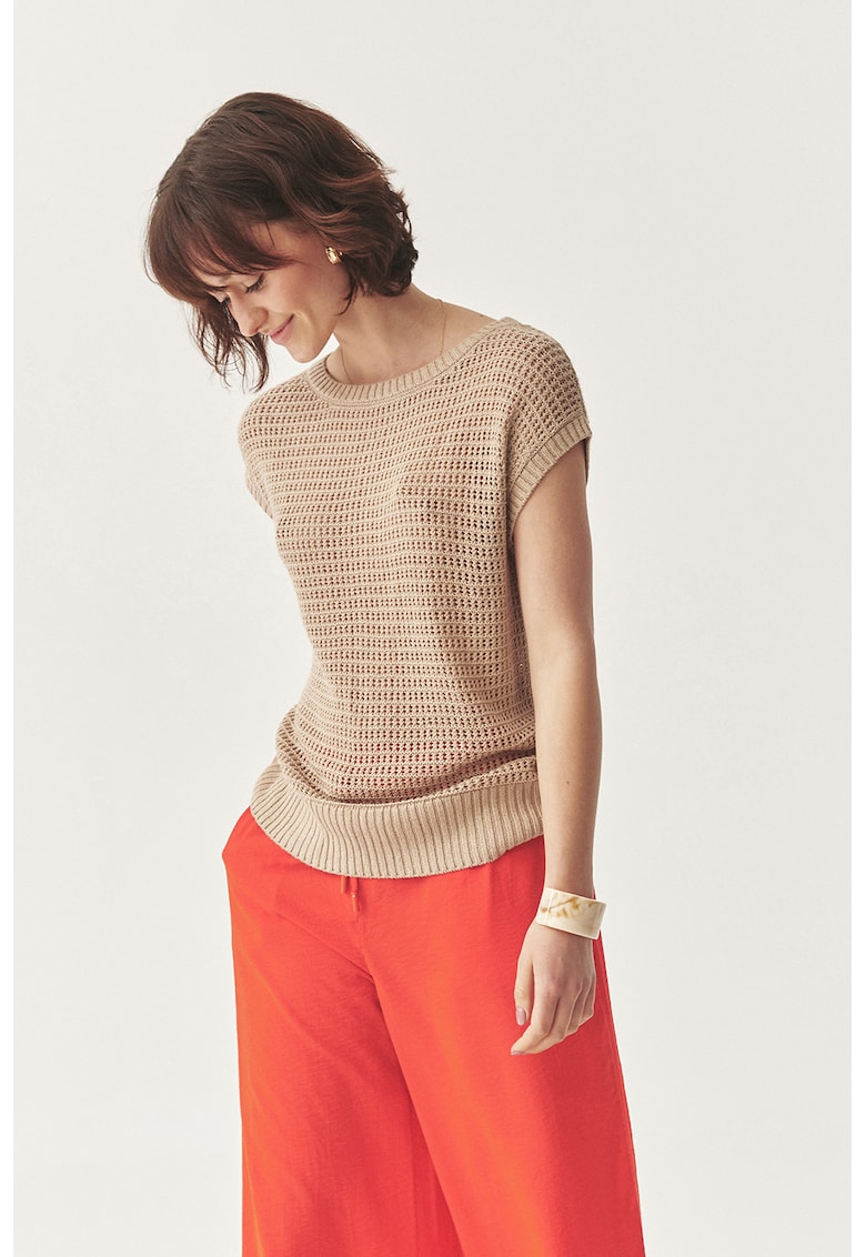 Tricou tricotat din amestec de in Tricou tricotat din amestec de in