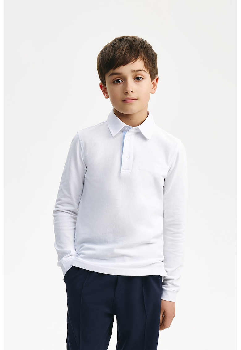 Bluza polo de bumbac