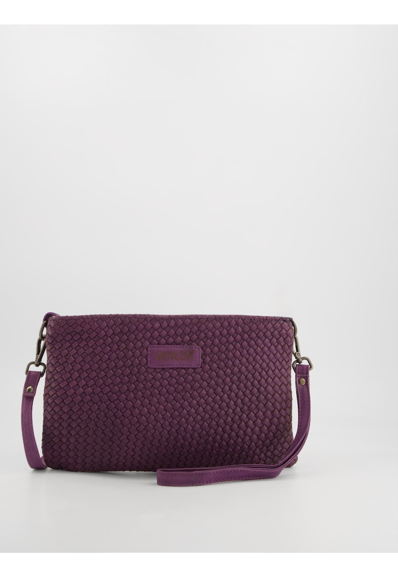 Geanta de umar din piele naturala - violet - 30x18x2cm - cu curea detasabila - 2 buzunare interioare - 1 buzunar exterior Geanta de umar din piele naturala - violet - 30x18x2cm - cu curea detasabila - 2 buzunare interioare - 1 buzunar exterior