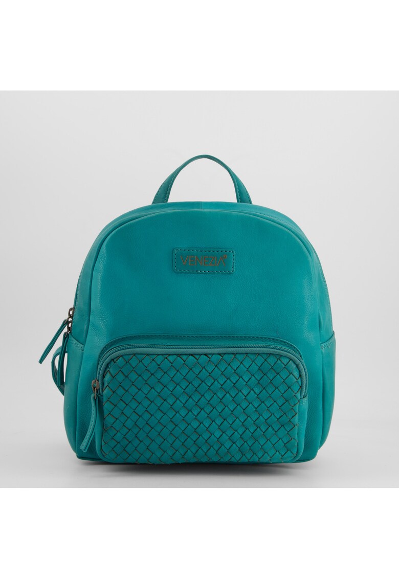 Rucsac din piele cu buzunar exterior - 49745