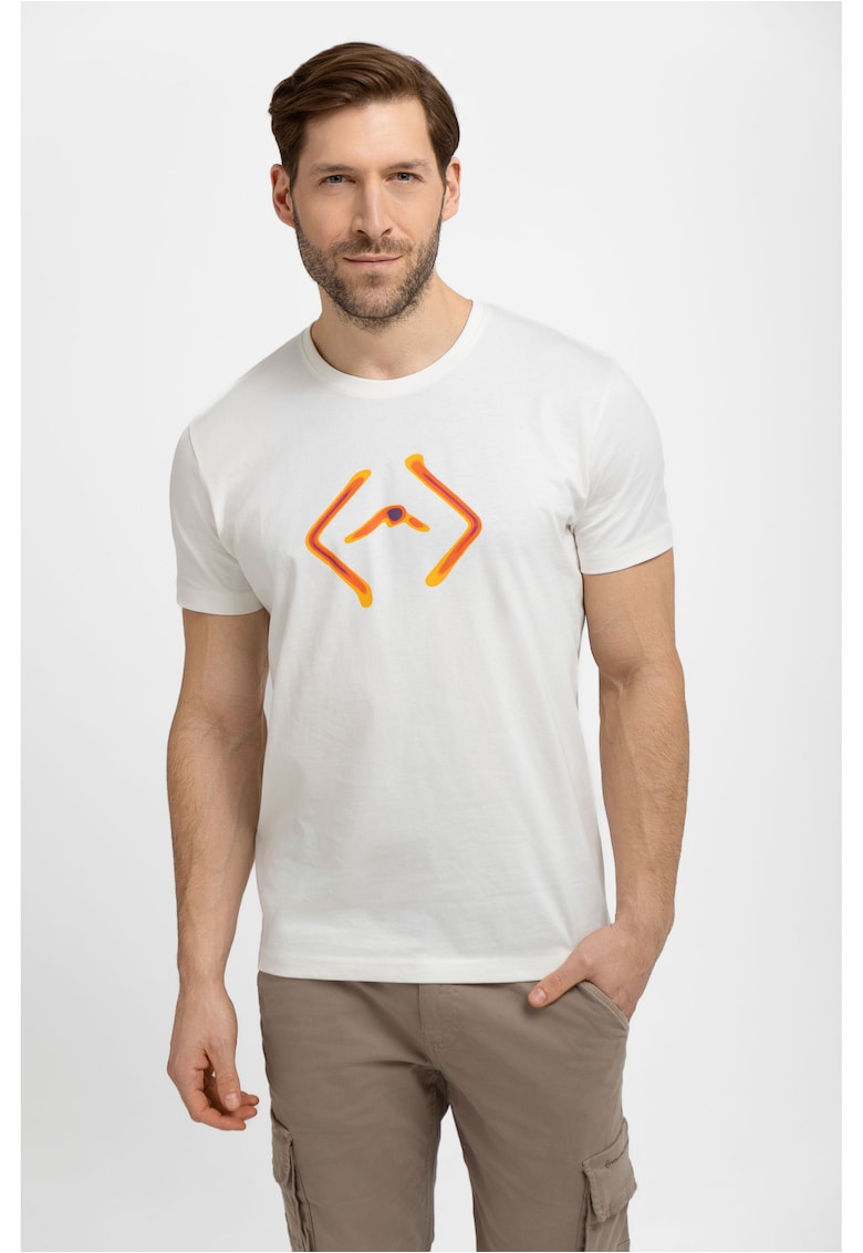 Tricou crem pentru barbati T-Fluo - Alb crem