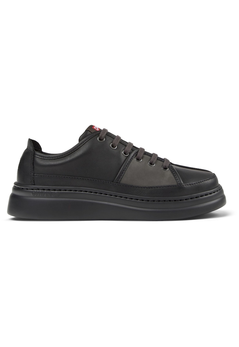 Camper Pantofi sport din piele cu talpa wedge Runner Up Twins - Negru/Gri inchis