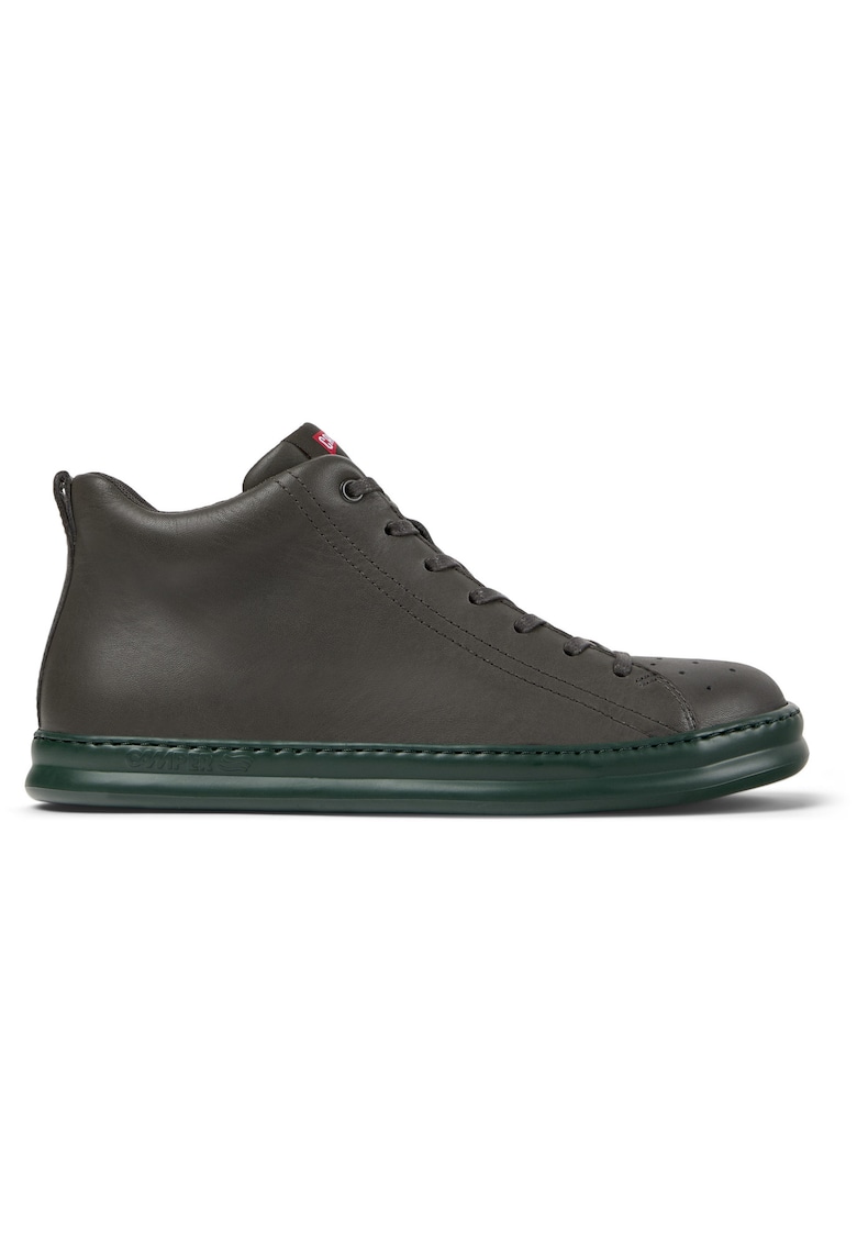 Pantofi sport mid-cut din piele Runner Four 1223 - Gri