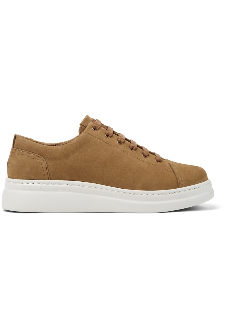 Pantofi sport de piele nabuc Runner Up 1355 - Caramel