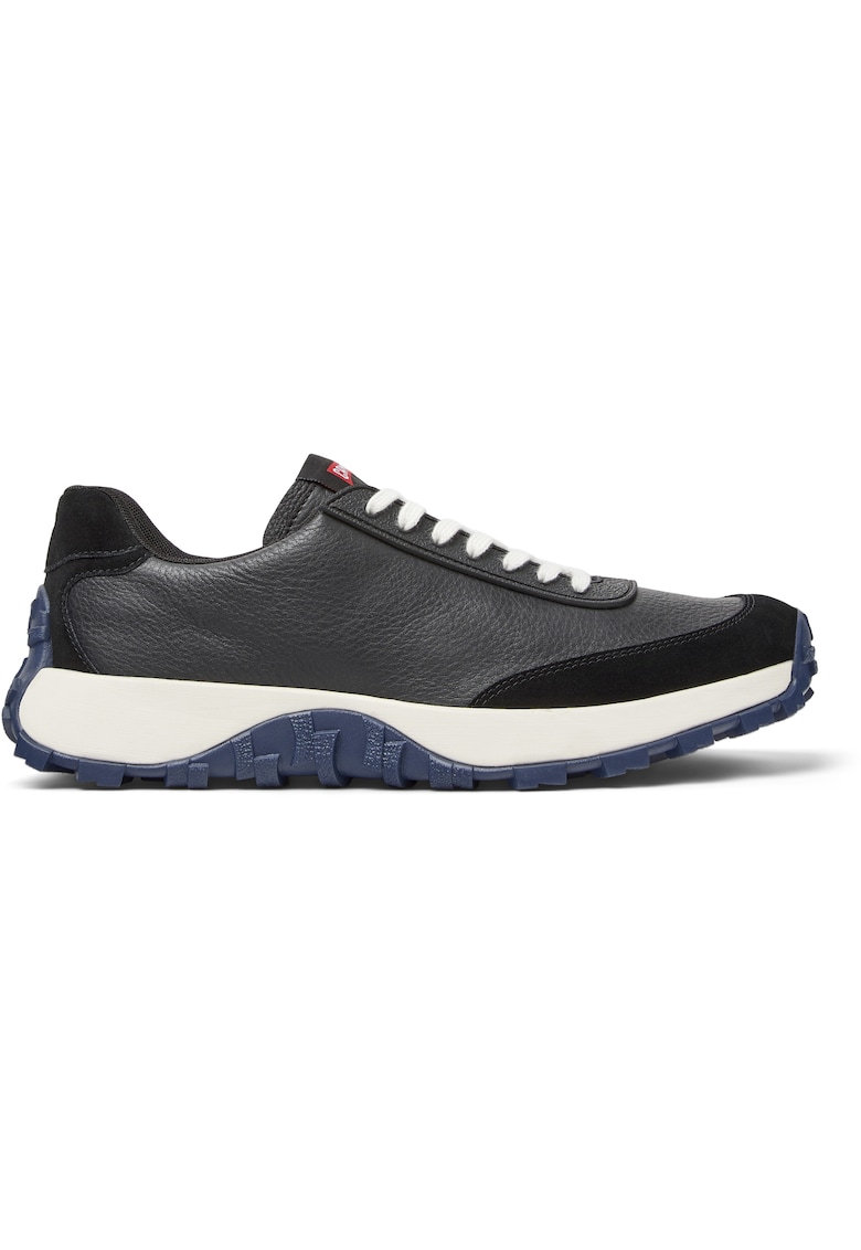 Pantofi sport din piele si piele intoarsa Drift Trail 1399 - Negru/Alb murdar