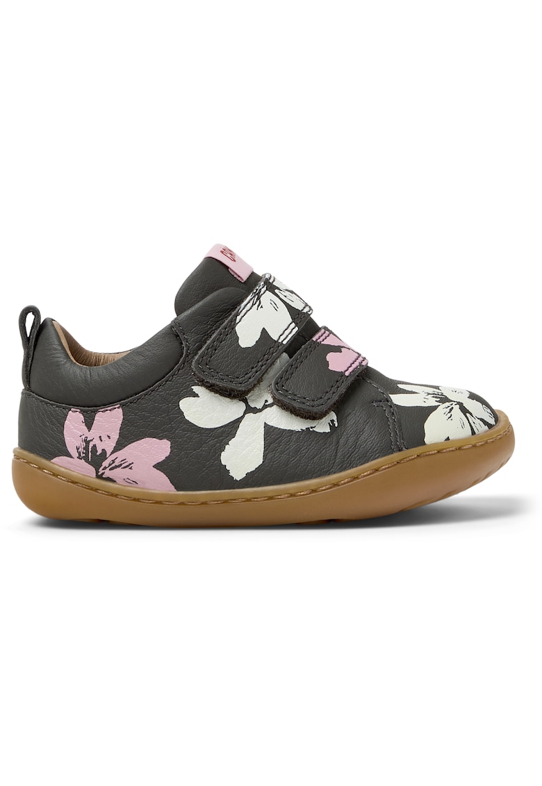 Pantofi din piele cu inchidere velcro Peu Cami - Alb/Gri