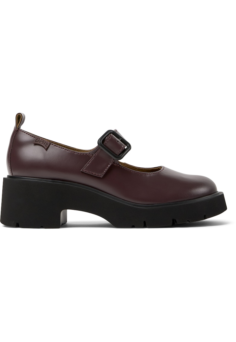 Pantofi Mary Jane din piele Milah - Visiniu