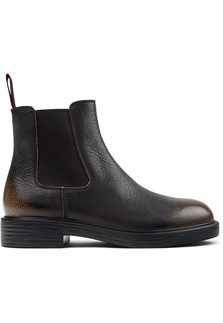 Ghete Chelsea din piele Dean 50315 - Negru/Maro