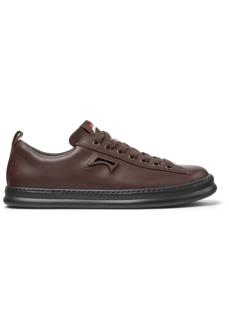 Pantofi sport Runner Four din piele cu model uni - Maro