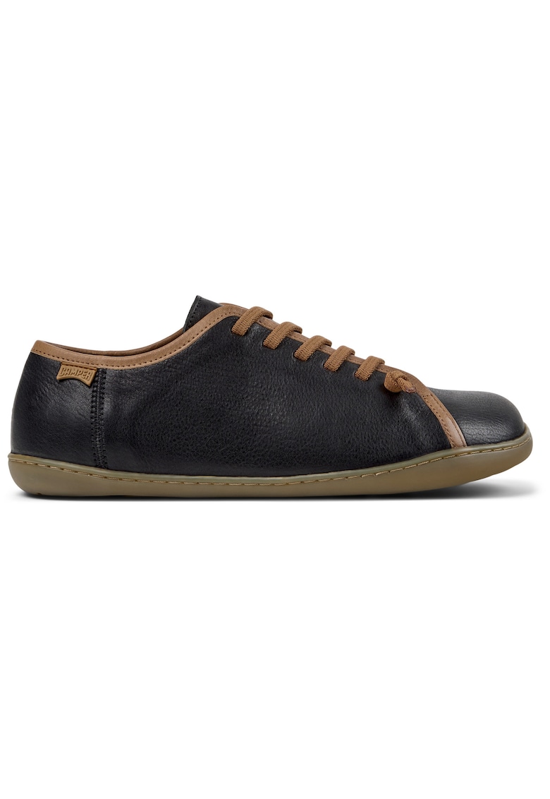 Camper Pantofi sport din piele cu sireturi elastice G3D Peu Cami Twins - Negru