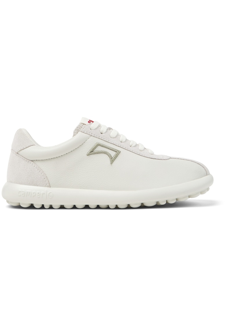 Camper Pantofi sport din piele cu garnituri din piele intoarsa Pelotas XLF - Alb fildes